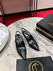 Okify Christian Louboutin Black Slingback Heels 6.5cm 34-44 - 1