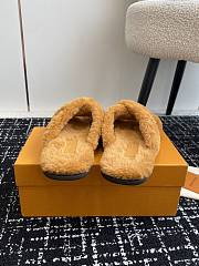 Okify Louis Vuitton Yellow Fur Slippers 38-46 - 2