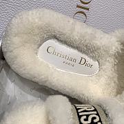 Okify Dior White Fur Slippers 35-41 - 4