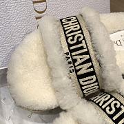 Okify Dior White Fur Slippers 35-41 - 2