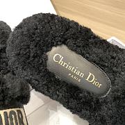 Okify Dior Black Fur Slippers 35-41 - 4