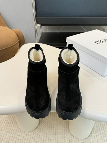 Okify Dior Black Suede Snow Boots 35-42