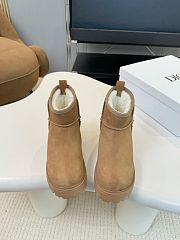 Okify Dior Beige Suede Snow Boots 35-42 - 1