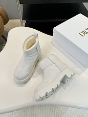 Okify Dior White Suede Snow Boots 35-42 - 4