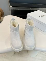 Okify Dior White Suede Snow Boots 35-42 - 1