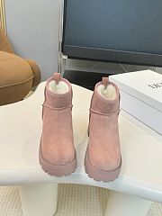 Okify Dior Pink Suede Snow Boots 35-42 - 1