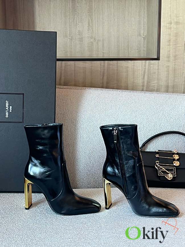 Okify YSL Black Ankle Boots 35-41 - 1