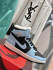 Okify Nike x Air Jordan Black and Light Blue Sneakers/Trainers 35-45 - 1