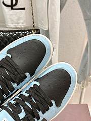 Okify Nike x Air Jordan Black and Light Blue Sneakers/Trainers 35-45 - 2