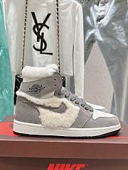 Okify Nike x Air Jordan White and Gray Sneakers/Trainers 35-45 - 1