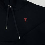 Okify Ami Black Hoodie with Heart Logo S-XL - 4