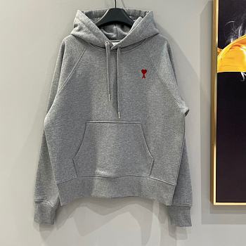 Okify Ami Gray/Grey Hoodie with Heart Logo S-XL