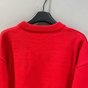 Okify Ami Red Sweater with Heart Logo XS-L - 4