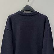 Okify Ami Deep Blue Sweater with Heart Logo XS-L - 3