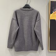 Okify Ami Grey/Gray Sweater with Heart Logo XS-L - 4