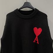 Okify Ami Black Sweater with Heart Logo XS-L - 3