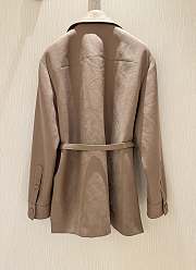 Okify Fendi Leather Collar Detachable Jacket SML - 3