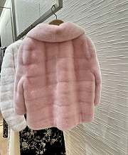 Okify Dior Short Pink Mink Jacket SML - 4