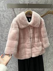 Okify Dior Short Pink Mink Jacket SML - 3