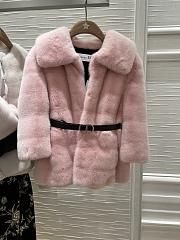 Okify Dior Short Pink Mink Jacket SML - 2