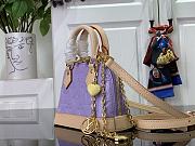 Okify Louis Vuitton Nano Alma Handbag In Purple 18 x 12 x 8 cm - 4