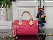 Okify Louis Vuitton Nano Speedy Neon Pink Handbag M83273 16x10x7.5 cm - 1