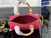 Okify Louis Vuitton Nano Speedy Neon Pink Handbag M83273 16x10x7.5 cm - 4