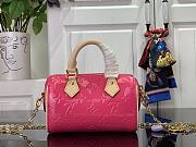 Okify Louis Vuitton Nano Speedy Neon Pink Handbag M83273 16x10x7.5 cm - 3