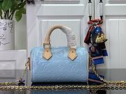 Okify Louis Vuitton Nano Speedy Blue Sky Handbag M83000 16x10x7.5 cm - 2