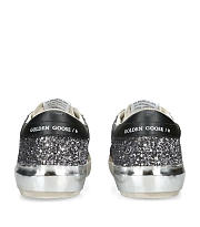 Okify Golden Goose Leather Glitter Super Star Sneakers   - 3