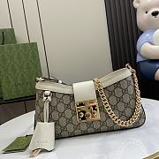 Okify Gucci Padlock Small Shoulder Bag In White 27x14x6cm - 1