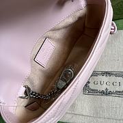 Okify Gucci Marmont Chain Macaron Light Pink Mini Handbag 16.5x10.2x5.1cm - 2