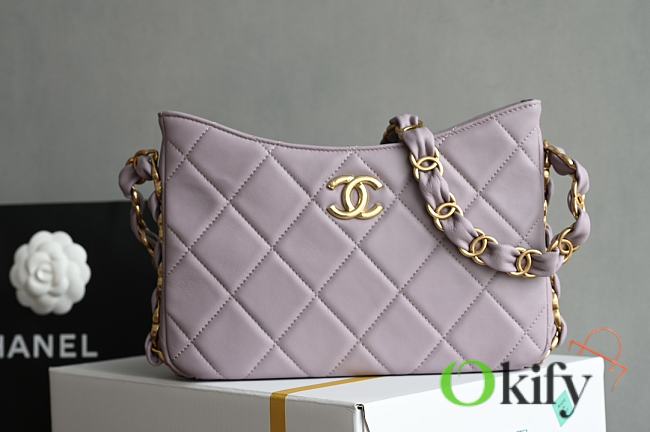 Okify Chanel Hoho Light Pink Bag 17x24x5cm - 1