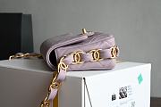 Okify Chanel Chain Flap Light Pink Bag 14x21x7cm  - 4