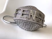 Okify Fendi Fendigraphy Mini Silver with crystal diamonds 20x7.5x13cm - 5