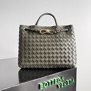 Okify Bottega Veneta Medium Andiamo Intrecciato Leather Tote Bag 32x24x12cm - 1