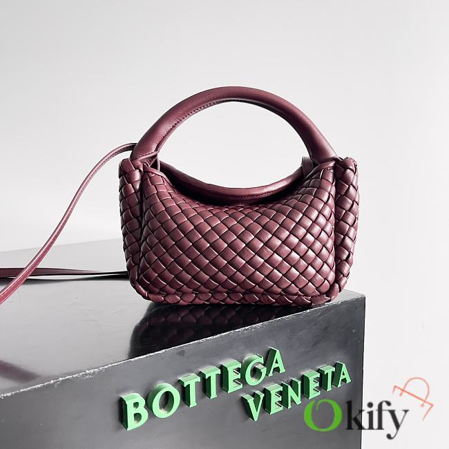 Okify Bottega Veneta Mini Cobble Top Handle Barolo Bag 23x11x8cm - 1