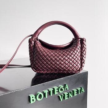 Okify Bottega Veneta Mini Cobble Top Handle Barolo Bag 23x11x8cm