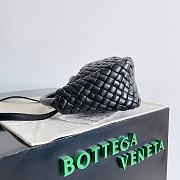 Okify Bottega Veneta Mini Cobble Top Handle Black Bag 23x11x8cm - 5