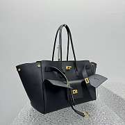 Okify Balenciaga Bel Air Medium Carry All Bag in Black-Gold Hardware 30x29x16cm  - 2