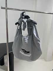 Okify Balenciaga Jersey Hobo Bag in Grey/Gray 59.9 x 47 x 8.8 cm - 1