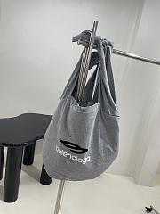 Okify Balenciaga Jersey Hobo Bag in Grey/Gray 59.9 x 47 x 8.8 cm - 5