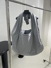 Okify Balenciaga Jersey Hobo Bag in Grey/Gray 59.9 x 47 x 8.8 cm - 4