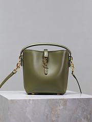 Okify YSL Le 37 Mini Green Bucket Bag 15x13x6cm - 1