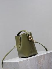 Okify YSL Le 37 Mini Green Bucket Bag 15x13x6cm - 3