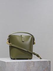 Okify YSL Le 37 Mini Green Bucket Bag 15x13x6cm - 4