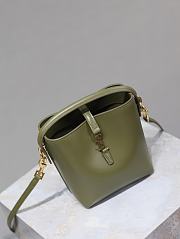 Okify YSL Le 37 Mini Green Bucket Bag 15x13x6cm - 2