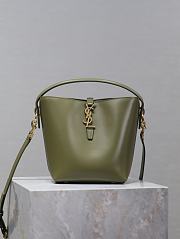 Okify YSL Le 37 Small Green Bucket Bag 17×20×13cm - 1