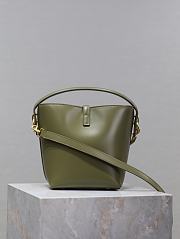 Okify YSL Le 37 Small Green Bucket Bag 17×20×13cm - 2