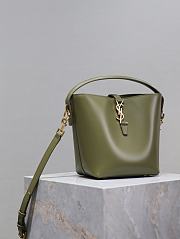 Okify YSL Le 37 Small Green Bucket Bag 17×20×13cm - 3